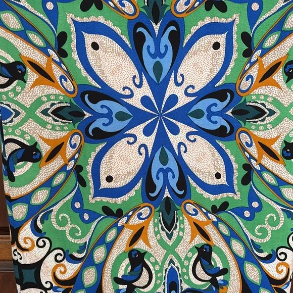 Anthropologie Maeve Folksong Bird Print Shift Dress Size S - Picture 4 of 11